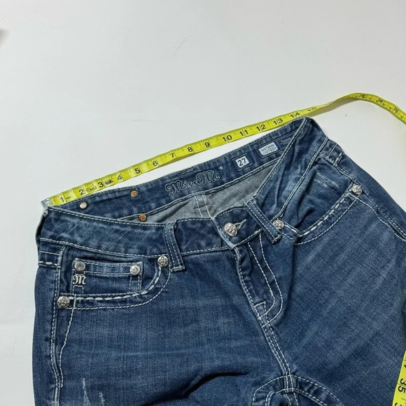 Miss Me Embellished Pocket Easy Boot Mid Rise Jeans Size 27 - Picture 10 of 11